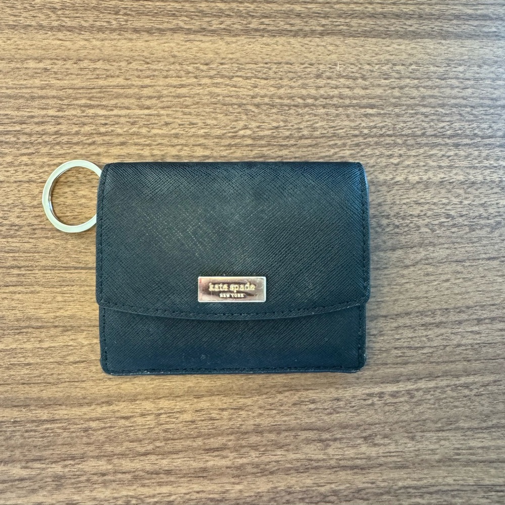 Kate Spade Black small wallet with Key Ring